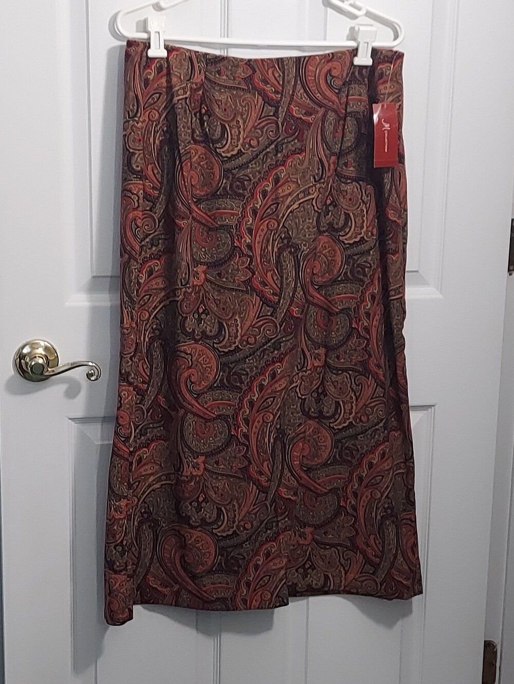 NWT JM Collection Paisley Print Long Skirt
